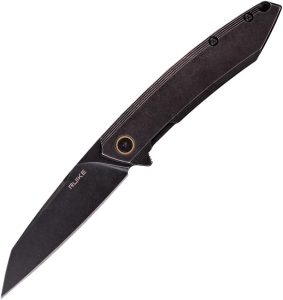 RUIKE P831 Framelock Folding Knife - Black Stonewash