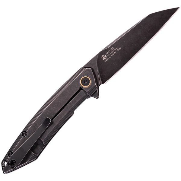 RUIKE P831 Framelock Folding Knife - Black Stonewash
