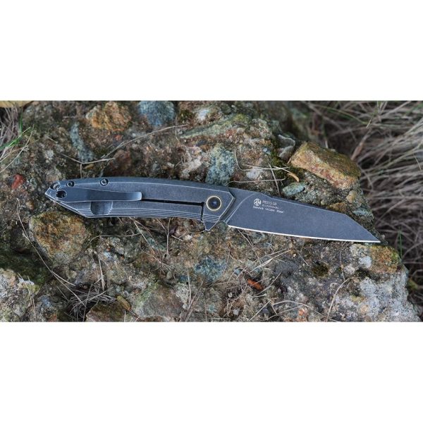 RUIKE P831 Framelock Folding Knife - Black Stonewash