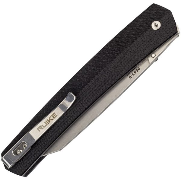 RUIKE P865 Linerlock Folding Knife - Black G10