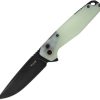 RKEP873C.jpg RUIKE P873 Button Lock Folding Knife 14C28N Jade G10