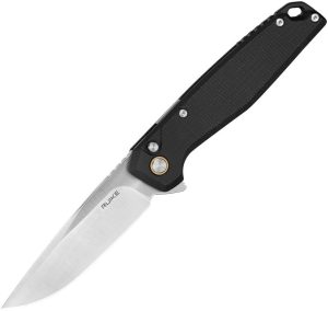 RUIKE P873 Button Lock Folding Knife 14C28N Blade Black G10