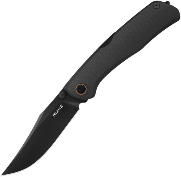 RUIKE P882 Lockback Folding Knife 12C27 Sandvik Black G10