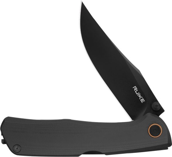 RUIKE P882 Lockback Folding Knife 12C27 Sandvik Black G10