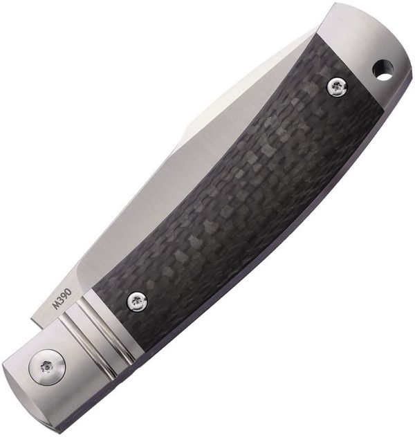 Rike Slip Joint Black Carbon Fiber Folding Knife M390 Blade