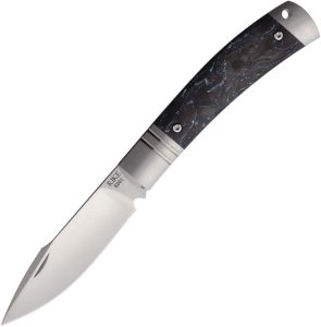 Rike Slip Joint Blue Carbon Fiber Folding Knife M390 Blade