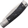 Rike Slip Joint Blue Carbon Fiber Folding Knife M390 Blade
