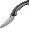 Rike Lamella Linerlock Folding Knife M390 Black DLC Titanium