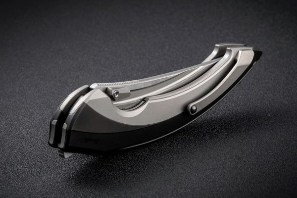 Rike Lamella Linerlock Folding Knife M390 Black DLC Titanium