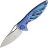 Rike Knife Hummingbird Framelock Blue Titanium
