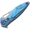 Rike Knife Hummingbird Framelock Blue Titanium