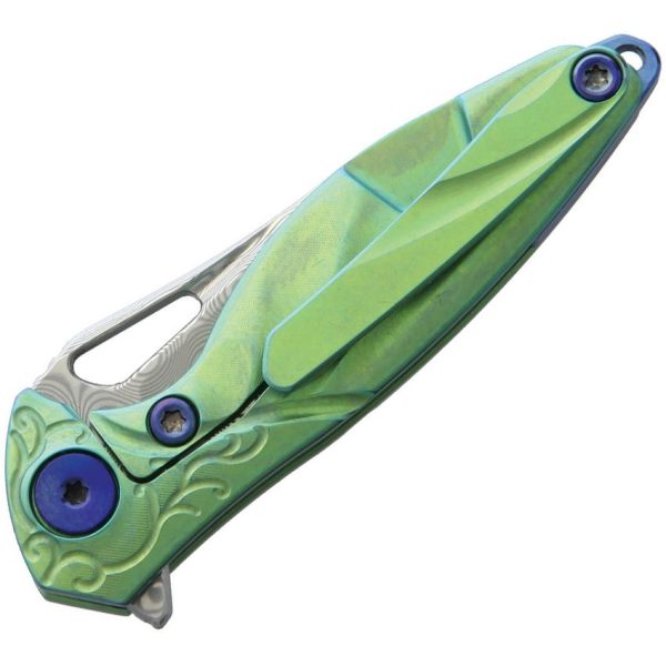 Rike Knife Hummingbird Framelock Green Titanium