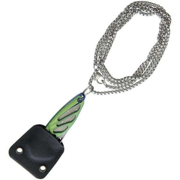 Rike Knife Hummingbird Framelock Green Titanium