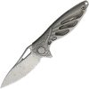 Rike Knife Hummingbird Framelock Satin Titanium