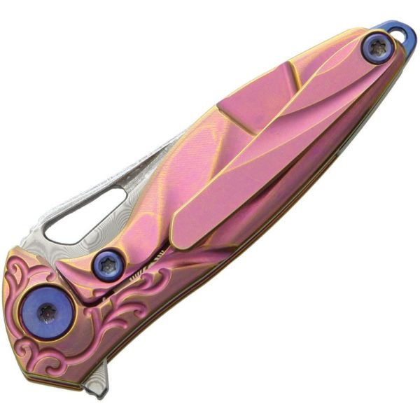 Rike Knife Hummingbird Framelock Pink Titanium