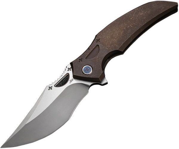 Rike S05 Framelock Folding Knife M390 Dark Gray Titanium