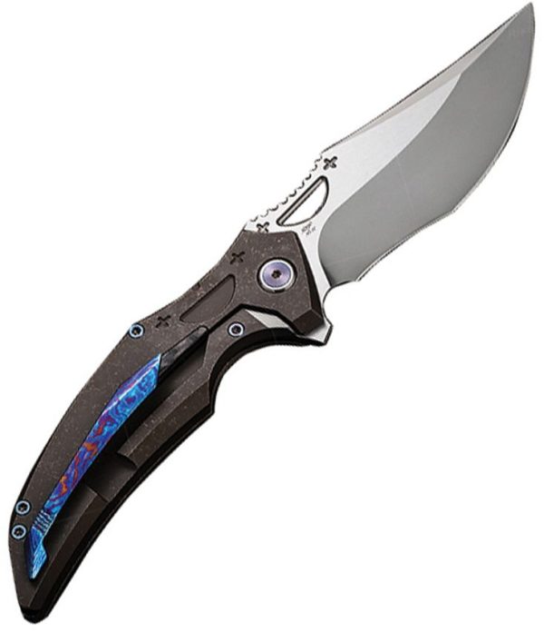 Rike S05 Framelock Folding Knife M390 Dark Gray Titanium