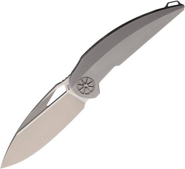 Rike Tissot 2 Linerlock Folding Knife M390 Satin Titanium