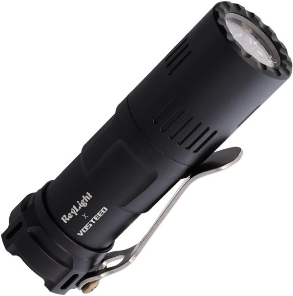 ReyLight Vosteed Rook Aluminum Flashlight Black