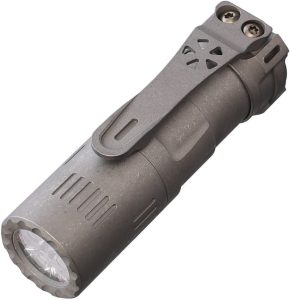 RLRKTISW.jpg ReyLight Rook Titanium Flashlight Stonewash