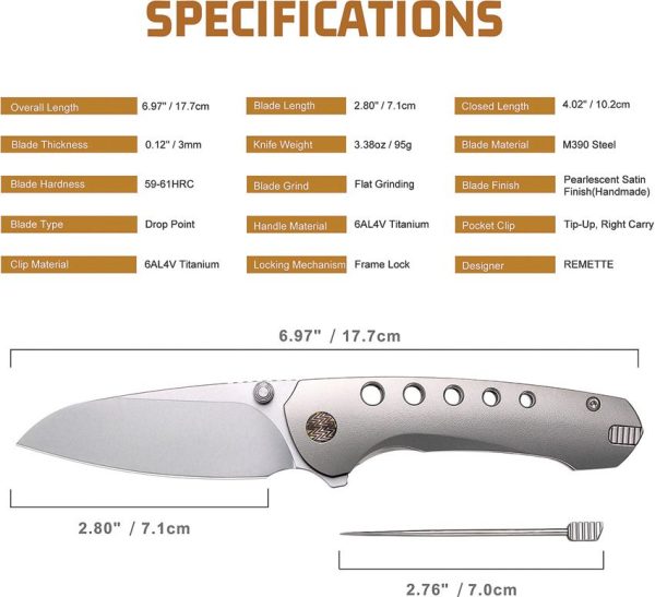 RMT31022_add_03.jpg REMETTE Bee Framelock Ti Folding Knife M390 Blade Orange Titanium