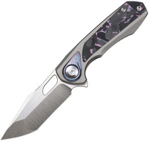 RMTASTP3.jpg REMETTE Saker Falcon Button Framelock Folding Knife S45VN Tanto