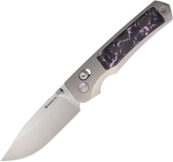 REMETTE Aurora Crossbar Lock Purple M390 Folding Knife