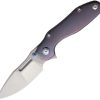 REMETTE TwoFace Framelock Purple Folding Knife M390 Titanium