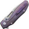 REMETTE TwoFace Framelock Purple Folding Knife M390 Titanium