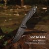 Remette Allosaurus Fixed Blade D2 Black with Fire Starter