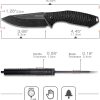 Remette Allosaurus Fixed Blade D2 Black with Fire Starter