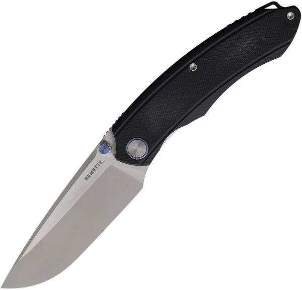 Remette GC103 Linerlock 14C28N Drop Point Black