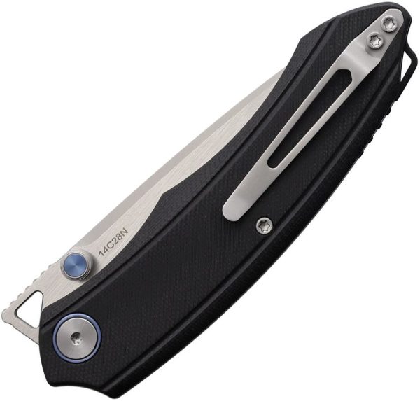 Remette GC103 Linerlock 14C28N Drop Point Black
