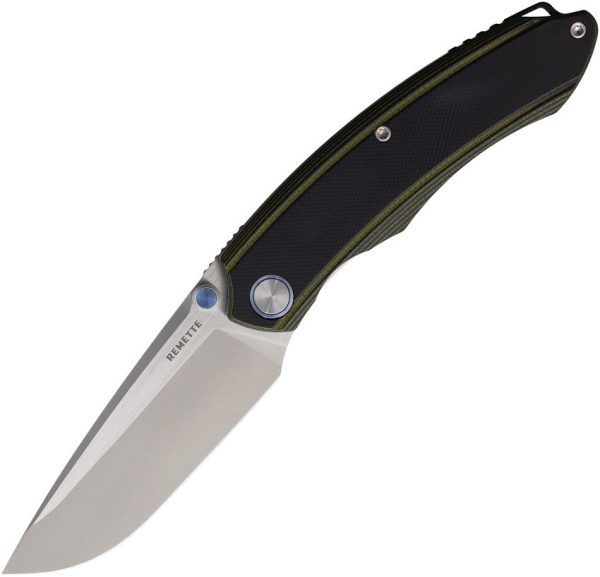 Remette GC103 Linerlock 14C28N Drop Point Green
