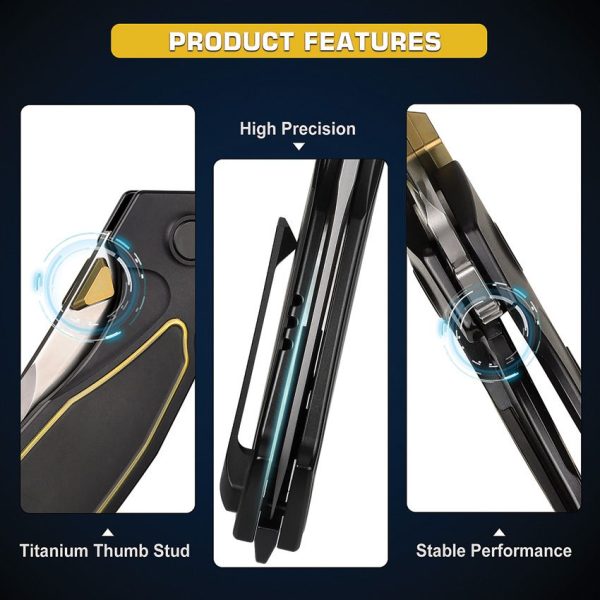 REMETTE Kingfisher Framelock Ti Folding Knife M390 Titanium