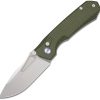Remette Rhino Button Lock Green Folding Knife 14C28N Blade