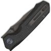 REMETTE Rhino Button Lock Black Folding Knife 14C28N Sandvik