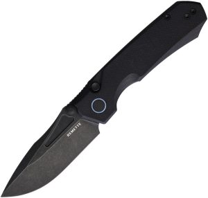 Remette Rhino Button Lock D2 Black G10 Folder