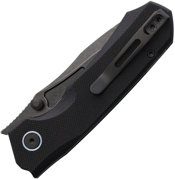 Remette Rhino Button Lock D2 Black G10 Folder