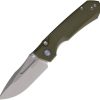 RMTRNGD2.jpg REMETTE Rhino Button Lock OD Green D2 Steel Folding Knife