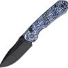 RMTRNGD262.jpg Remette Rhino Button Linerlock D2 Coated Blue Handle