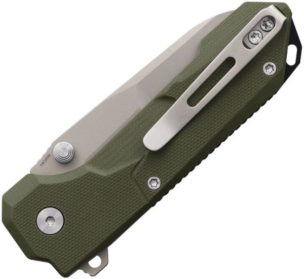 Remette Cosmic Button Linerlock OD Green G10