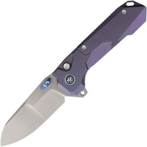 Remette Cosmic Button Linerlock Purple Anodized Titanium