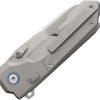 REMETTE Cosmic Button Linerlock Ti Folding Knife