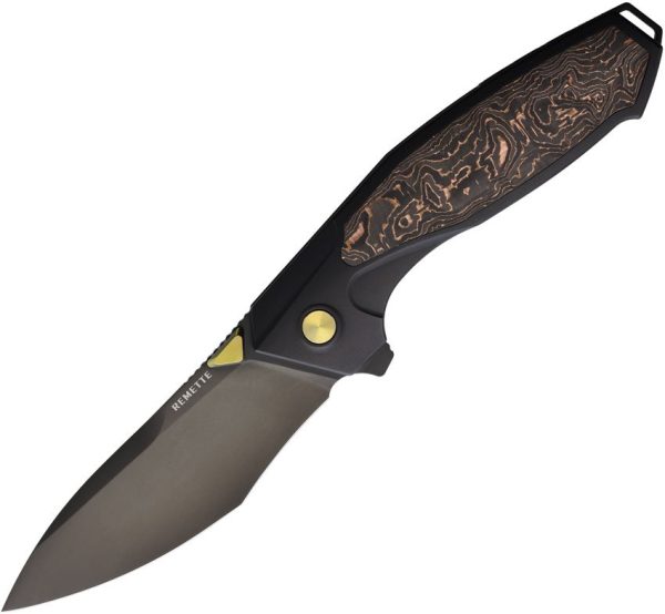 Remette Kingfisher Framelock Ti M390 Blade