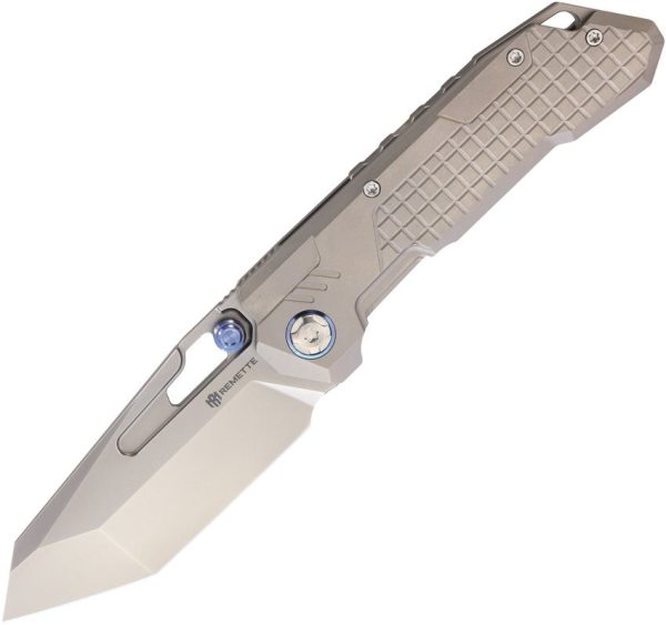 Remette Cool Leopard Button Framelock Gray