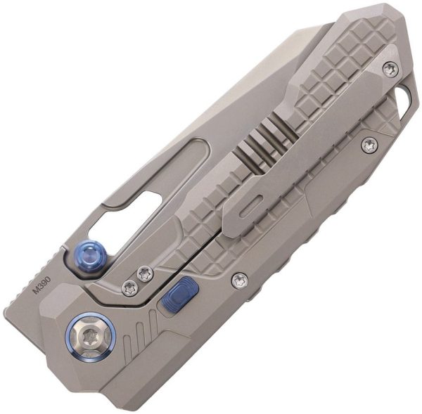 Remette Cool Leopard Button Framelock Gray