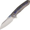 REMETTE Kestrel Framelock S35VN Folding Knife Timascus Gray