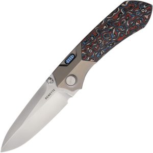 Remette RTPT Framelock Folding Knife M390 Titanium Carbon Fiber