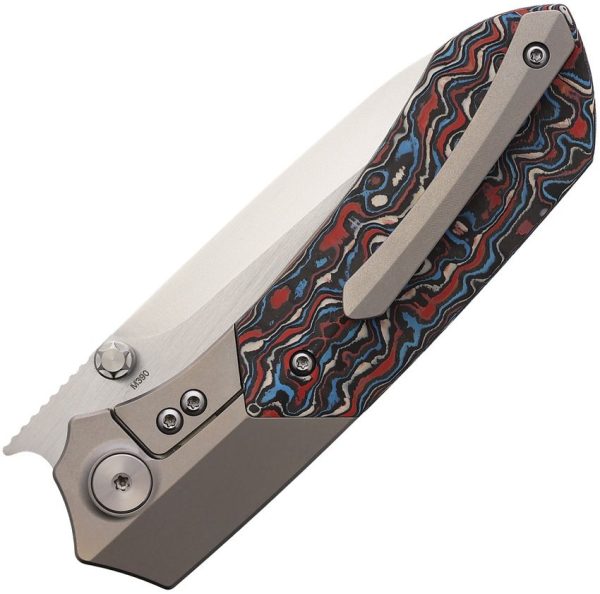 Remette RTPT Framelock Folding Knife M390 Titanium Carbon Fiber